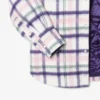 Oversized gewatteerd wollen overshirt voor dames