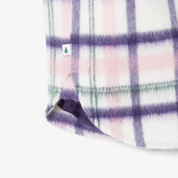 Oversized gewatteerd wollen overshirt voor dames