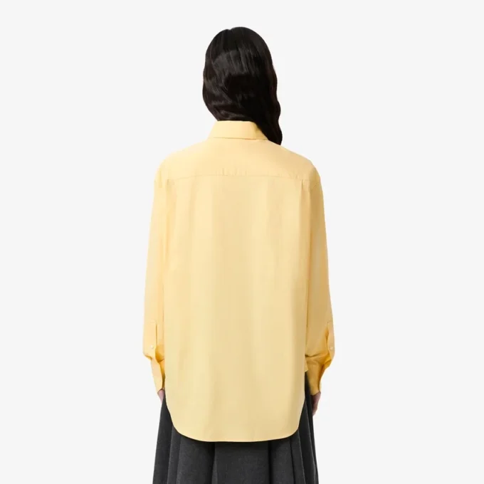 Oversized katoen overhemd met knopen voor dames