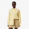 Oversized katoen overhemd met knopen voor dames