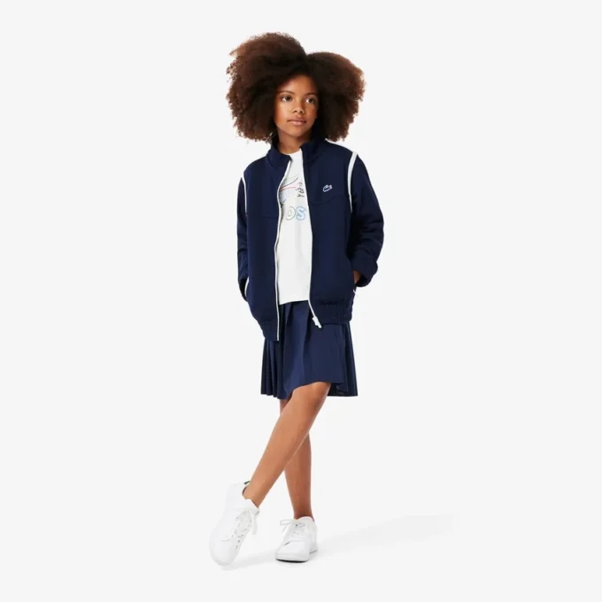 Oversized katoen T-shirt met print voor meisjes