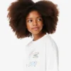 Oversized katoen T-shirt met print voor meisjes