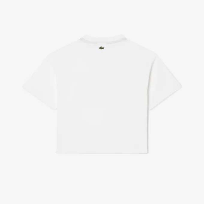 Oversized katoen T-shirt met print voor meisjes
