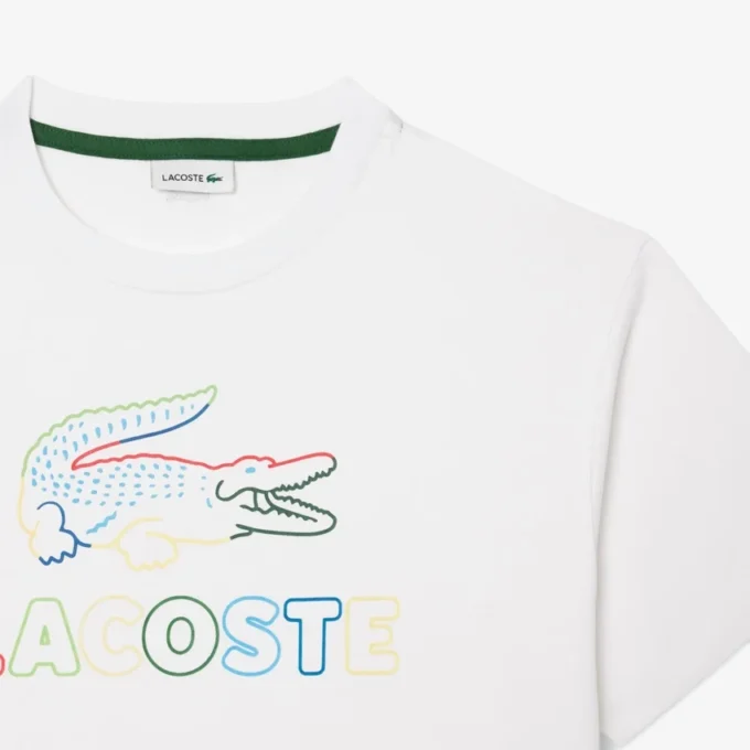 Oversized katoen T-shirt met print voor meisjes