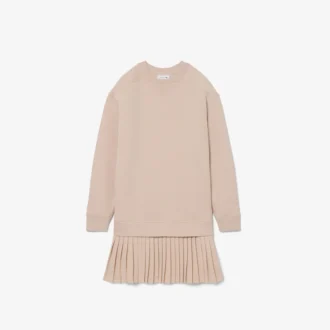 Oversized katoenen sweaterjurk