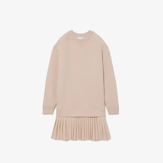 Oversized katoenen sweaterjurk