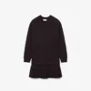 Oversized katoenen sweatshirt jurk