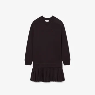 Oversized katoenen sweatshirt jurk