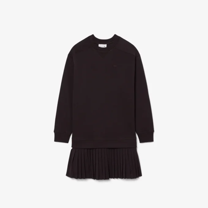 Oversized katoenen sweatshirt jurk