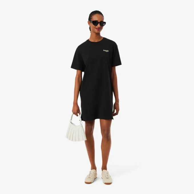 Oversized katoenen T-shirtjurk