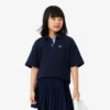 Oversized piqué-Polo voor meisjes