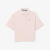 Oversized piqué-Polo voor meisjes