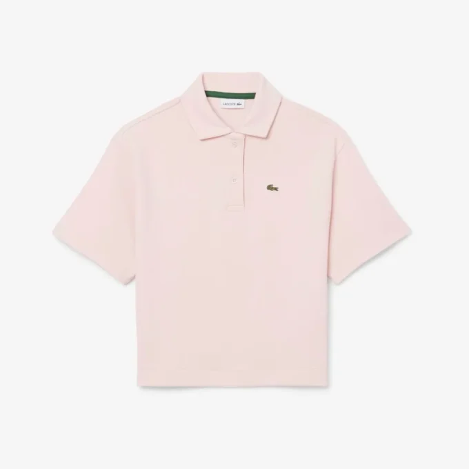Oversized piqué-Polo voor meisjes