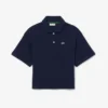 Oversized piqué-Polo voor meisjes