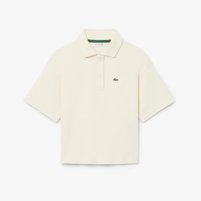 Oversized piqué-Polo voor meisjes