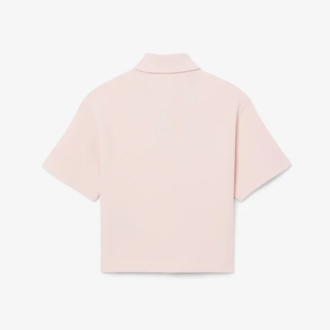 Oversized piqué-Polo voor meisjes