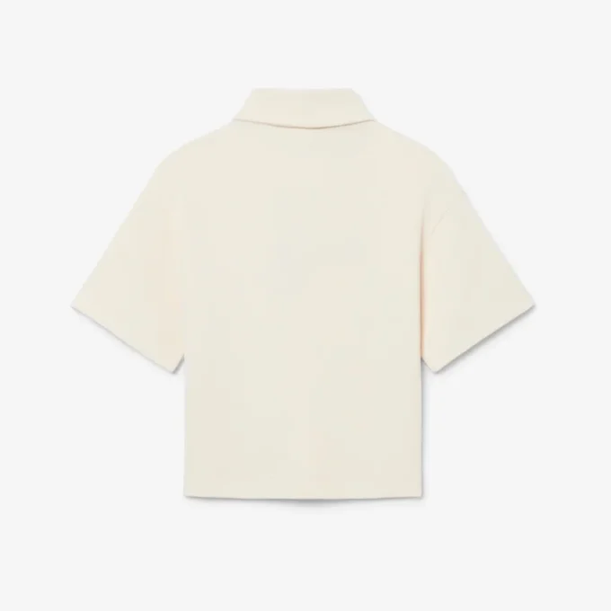 Oversized piqué-Polo voor meisjes