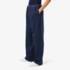 Oversized plooibroek van wolmix voor dames