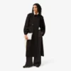 Oversized satijnen broek met elastische tailleband