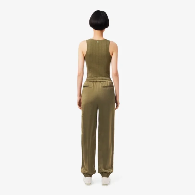 Oversized satijnen joggingbroek voor dames