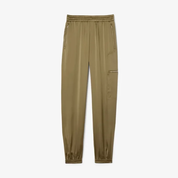 Oversized satijnen joggingbroek voor dames