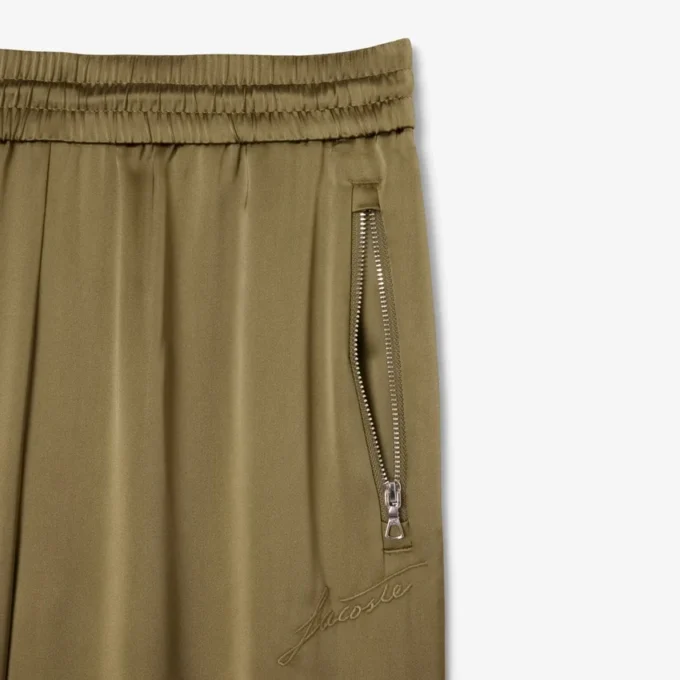 Oversized satijnen joggingbroek voor dames