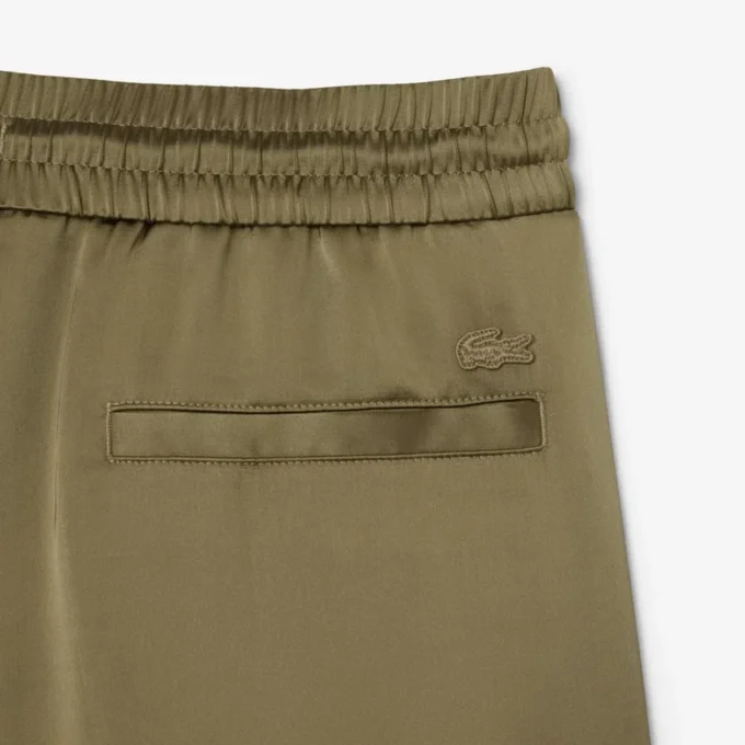 Oversized satijnen joggingbroek voor dames
