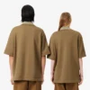 Oversized satijnen poloshirt met Runway-badge