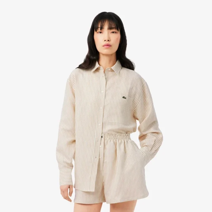 Oversized shirt van linnenmix The Blend