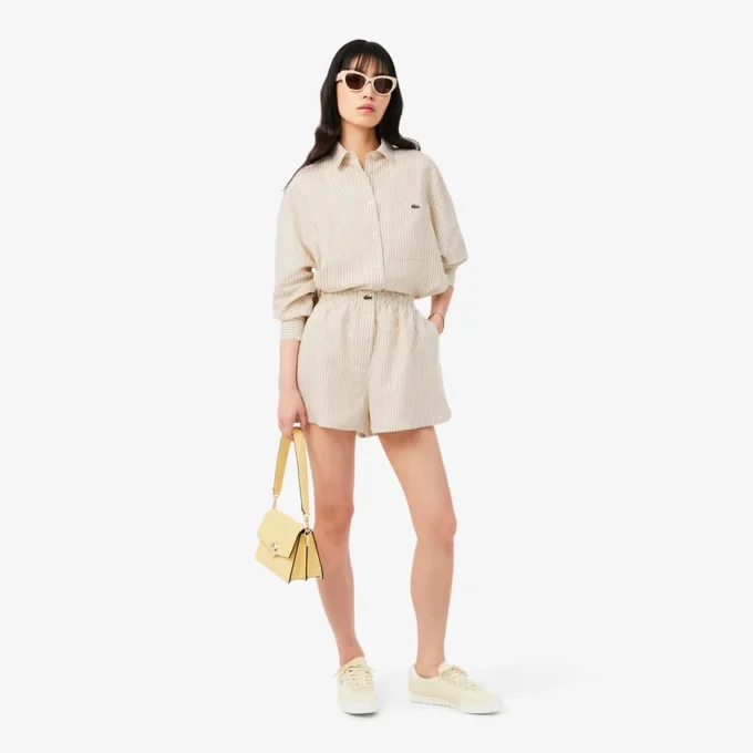 Oversized short van linnenmix The Blend