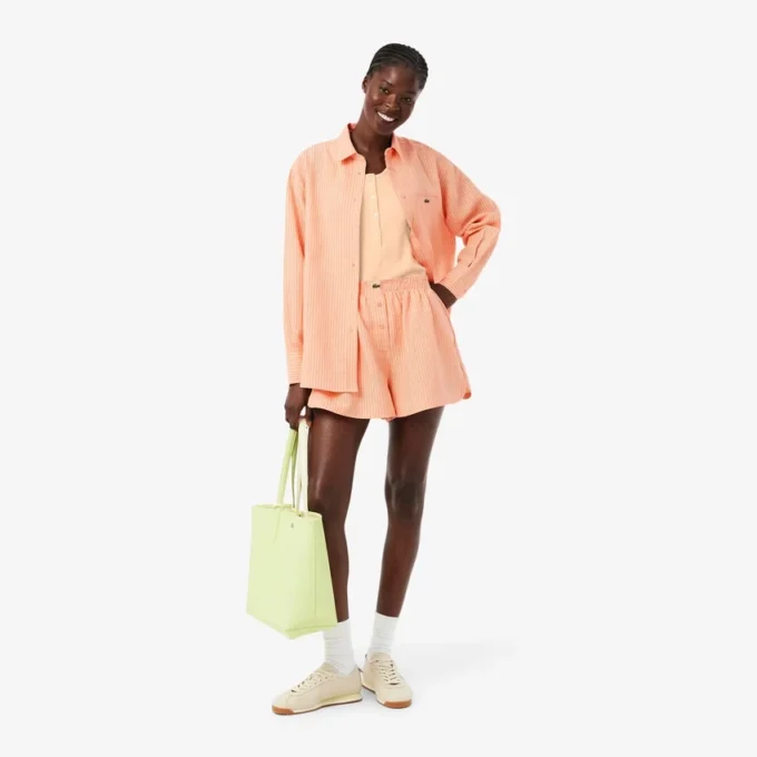 Oversized short van linnenmix The Blend
