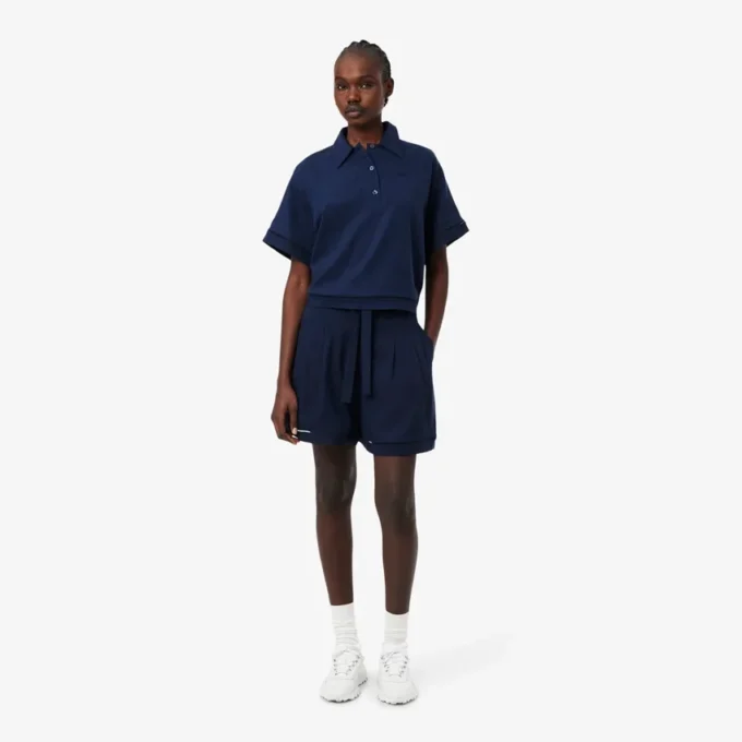 Oversized, soepelvallende bermuda van linnenmix The Blend
