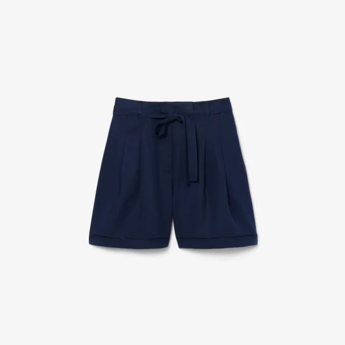 Oversized, soepelvallende bermuda van linnenmix The Blend