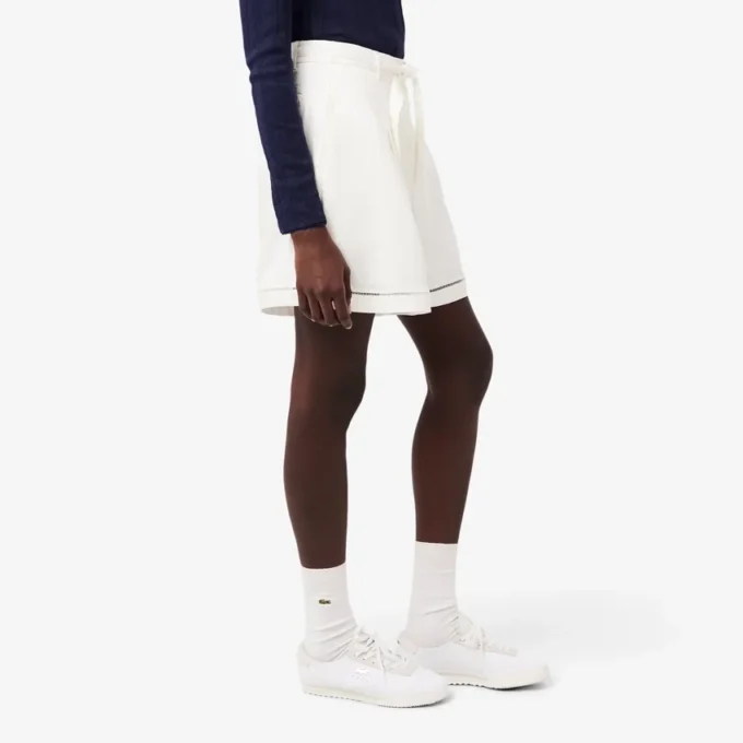 Oversized, soepelvallende bermuda van The Blend van linnenmix