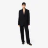 Oversized soepelvallende piqué-pantalon