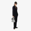 Oversized soepelvallende piqué-pantalon