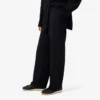 Oversized soepelvallende piqué-pantalon