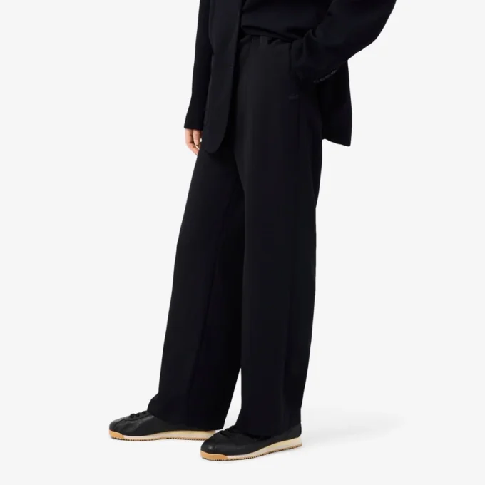 Oversized soepelvallende piqué-pantalon