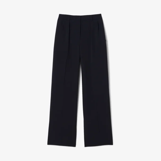 Oversized soepelvallende piqué-pantalon