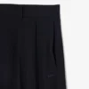 Oversized soepelvallende piqué-pantalon