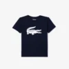 Oversized technisch katoen T-shirt voor kinderen met een afbeelding van een tennisbal