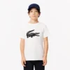 Oversized technisch katoen T-shirt voor kinderen met een afbeelding van een tennisbal