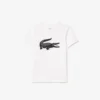 Oversized technisch katoen T-shirt voor kinderen met een afbeelding van een tennisbal