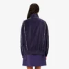 Oversized velours sweatshirt met rits voor dames