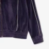 Oversized velours sweatshirt met rits voor dames