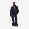 Oversized velours sweatshirt met rits voor dames