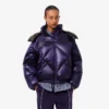 Oversized waterafstotend donsjack voor dames