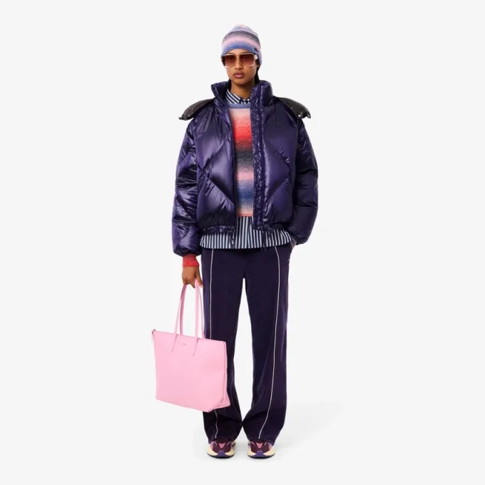 Oversized waterafstotend donsjack voor dames