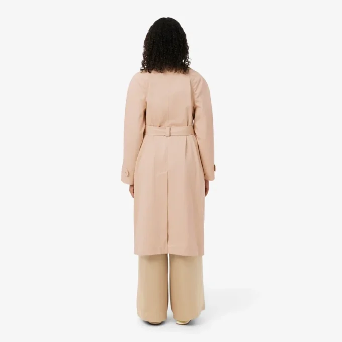 Oversized waterafstotende trenchcoat
