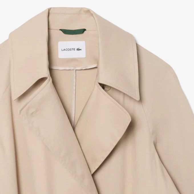 Oversized waterafstotende trenchcoat